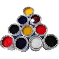 1k2k peinture acrylique de couleur personnalisée peinture en poudre en argent perlé
